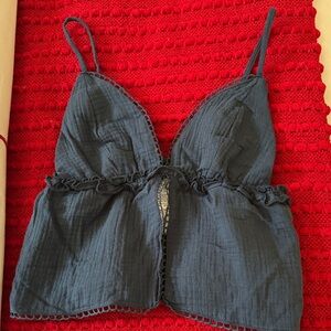 Navy linen matching set